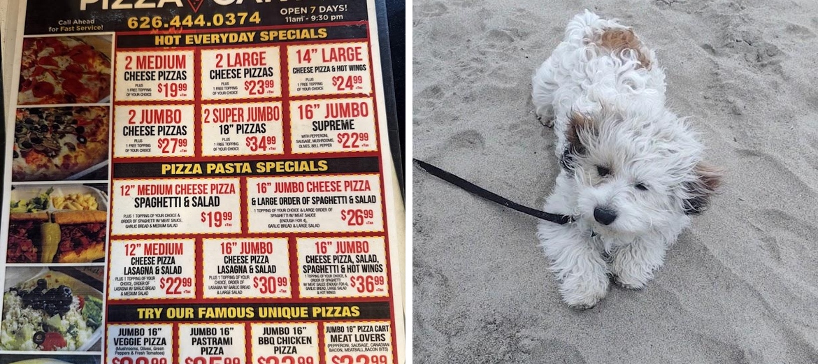 Pizza Cart Menu